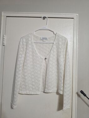 Cream Lightweight Knit Cardigan